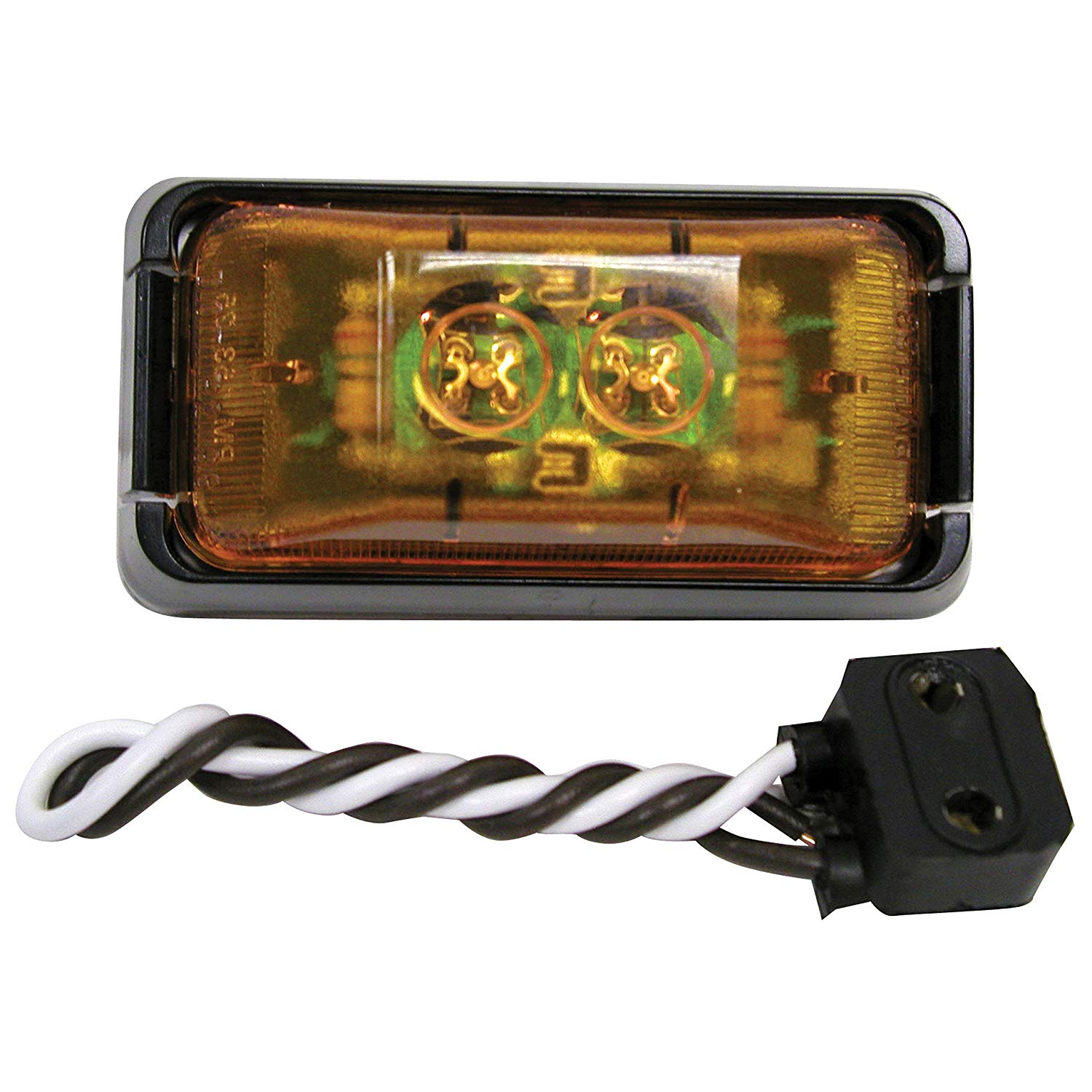 Peterson Manufacturing V153KA Piranha Amber LED Clearance Sidemarker Light Kit